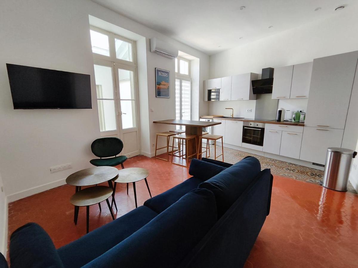 Bright And Modern 3-Bedroom Apartment, 90M2 With Air Condition, In ベジエ エクステリア 写真