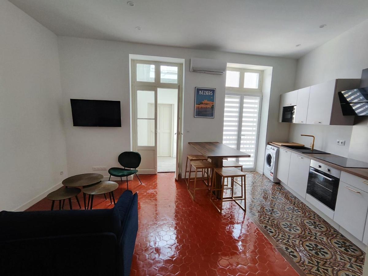 Bright And Modern 3-Bedroom Apartment, 90M2 With Air Condition, In ベジエ エクステリア 写真